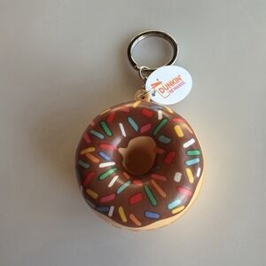 DUNKIN' DONUTS SOFT SQUISHY WINTER KEYCHAIN 2024 Chocolate
